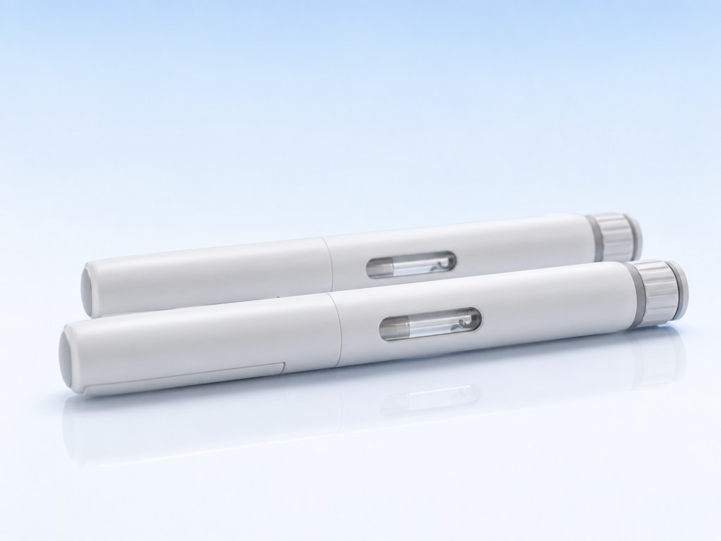 Disposable insulin pen injectors with built-in cartridge reservoir