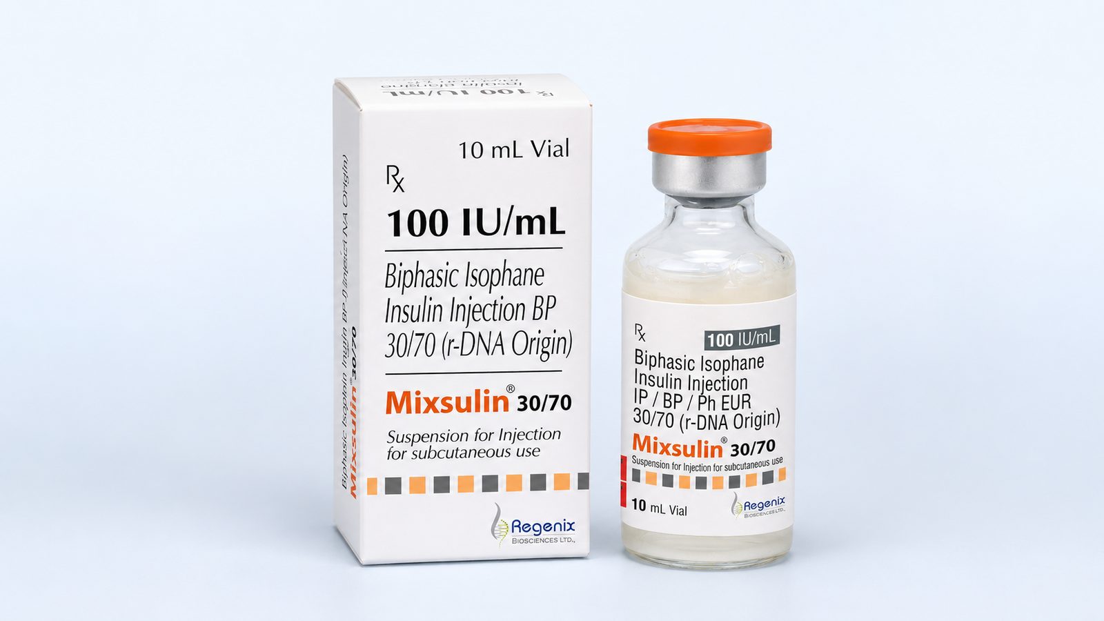 Biphasic Insulin 30/70 — Regenix Biosciences Biphasic Isophane Insulin 30/70