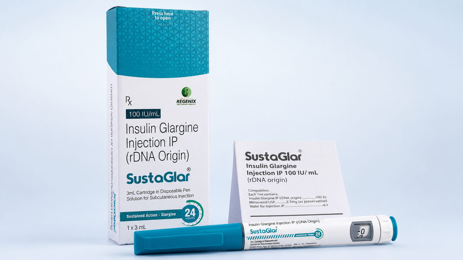 Insulin Glargine — Regenix Biosciences Insulin Glargine Injection 100 IU/mL